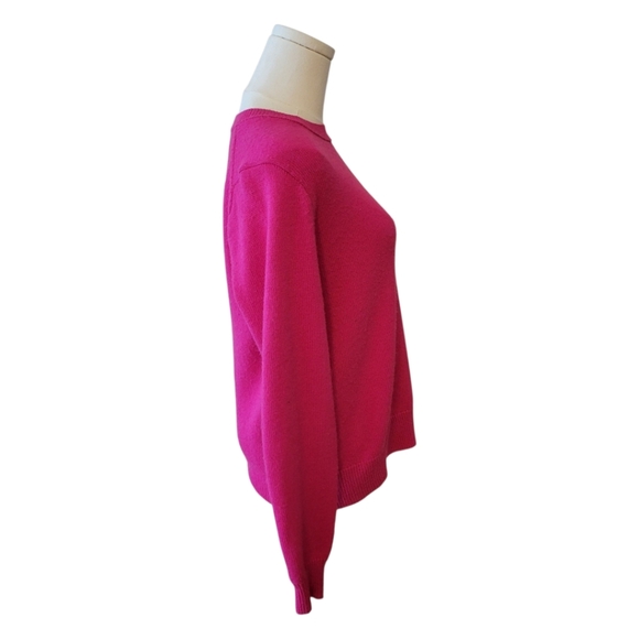 Banana Republic Hot Pink Crewneck Sweater Size Medium - Picture 3 of 5